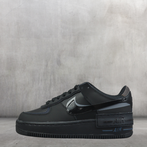 Nike Air Force 1 Shadow Triple Black - Choks Exclusive