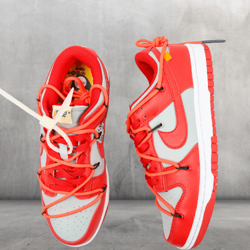 Nike Dunk Low Off-White Red - Choks Exclusive