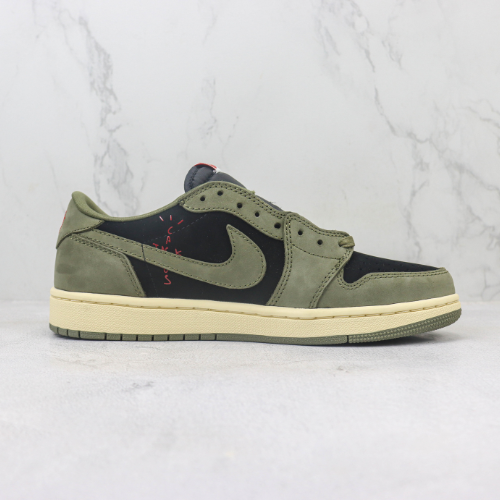 Travis Scott x Air Jordan 1 Black Olive - Choks Exclusive