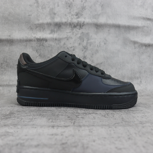 Nike Air Force 1 Shadow Triple Black - Choks Exclusive