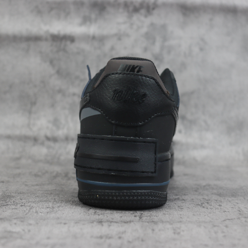 Nike Air Force 1 Shadow Triple Black - Choks Exclusive