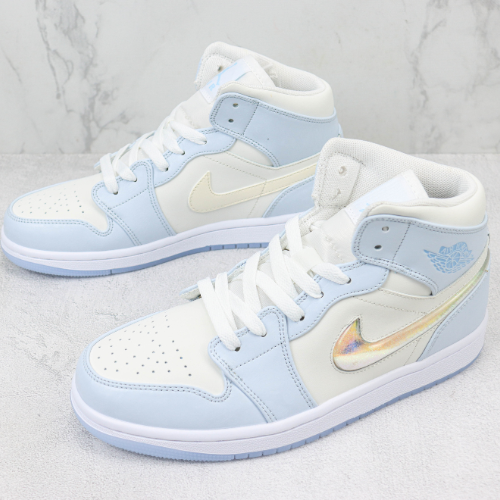 Air Jordan 1 Mid Ice Blue - Choks Exclusive