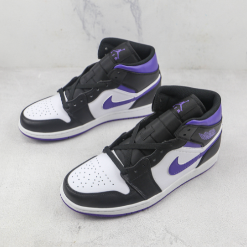 Air Jordan 1 Mid Court Purple - Choks Exclusive