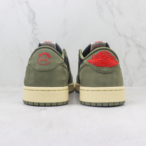 Travis Scott x Air Jordan 1 Black Olive - Choks Exclusive