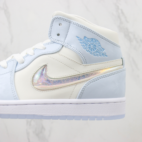 Air Jordan 1 Mid Ice Blue - Choks Exclusive