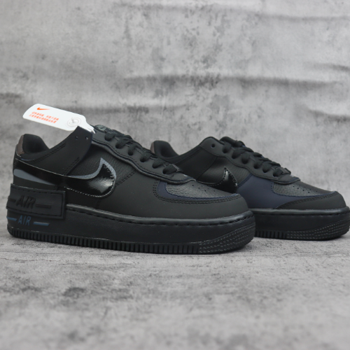 Nike Air Force 1 Shadow Triple Black - Choks Exclusive