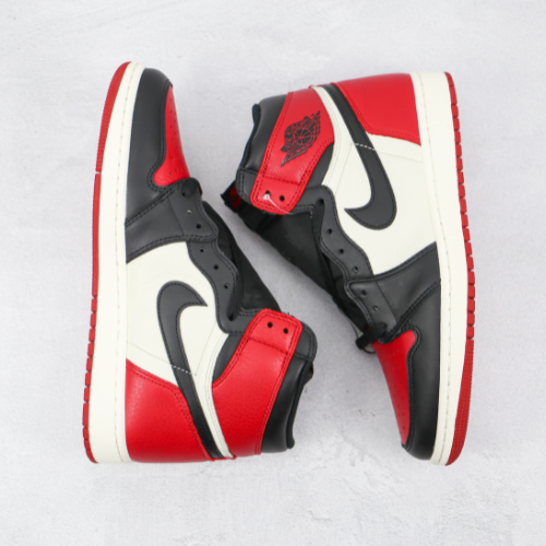 Air Jordan 1 High OG “ Bred Toe " - Choks Exclusive