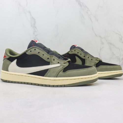 Travis Scott x Air Jordan 1 Black Olive - Choks Exclusive