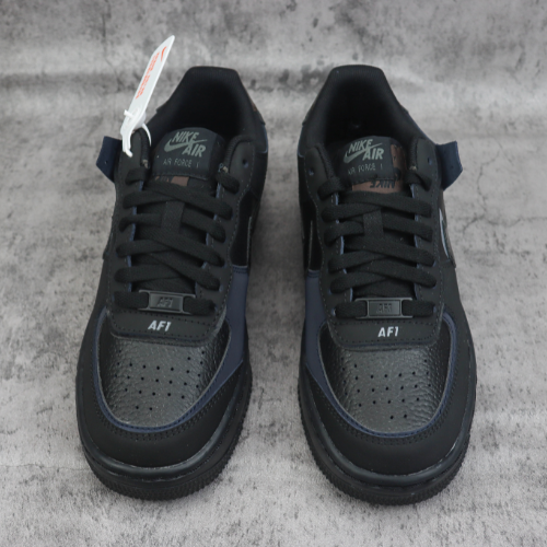 Nike Air Force 1 Shadow Triple Black - Choks Exclusive