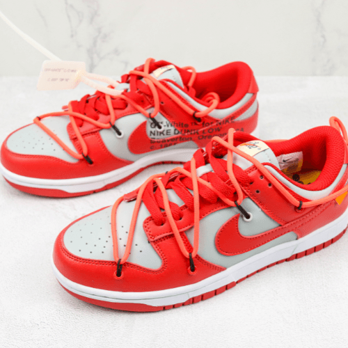 Nike Dunk Low Off-White Red - Choks Exclusive